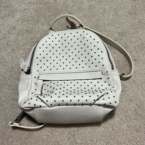 Cream mini backpack